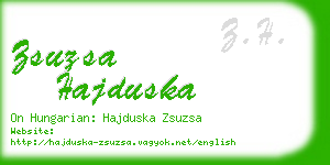 zsuzsa hajduska business card